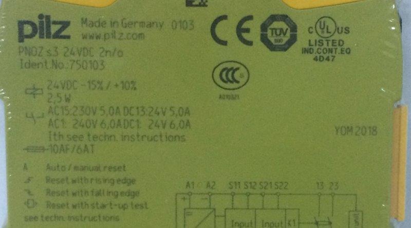 Pilz-750103(pnoz s3 24vdc 2n/0)