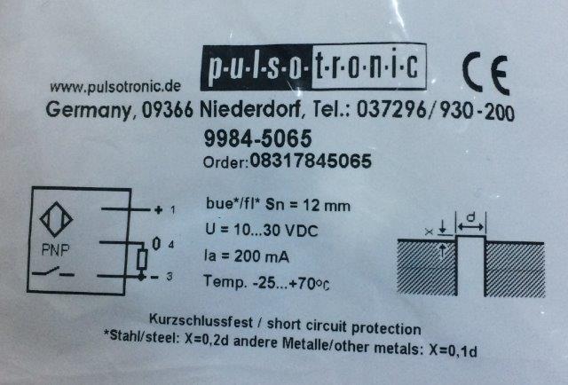 Pulsotronic -KJ12-M18MB76-DPS-V2 08317845065