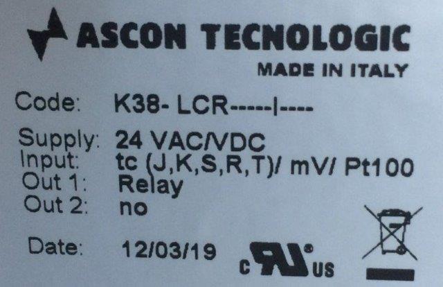 Ascon Tecnologic-K38-LCR