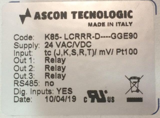 Ascon Tecnologic-K85-LCRR-D------GGE90