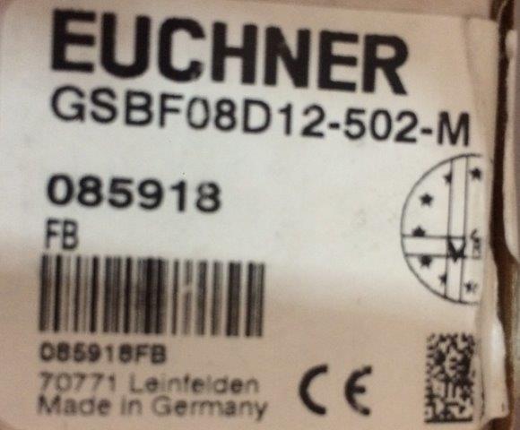 Euchner-EUCHNER 085918 GSBF08D12-502-M
