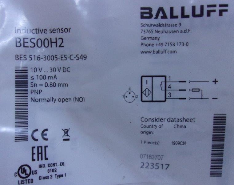 Balluff-BALLUF BES 516-3005-E5-C-S49