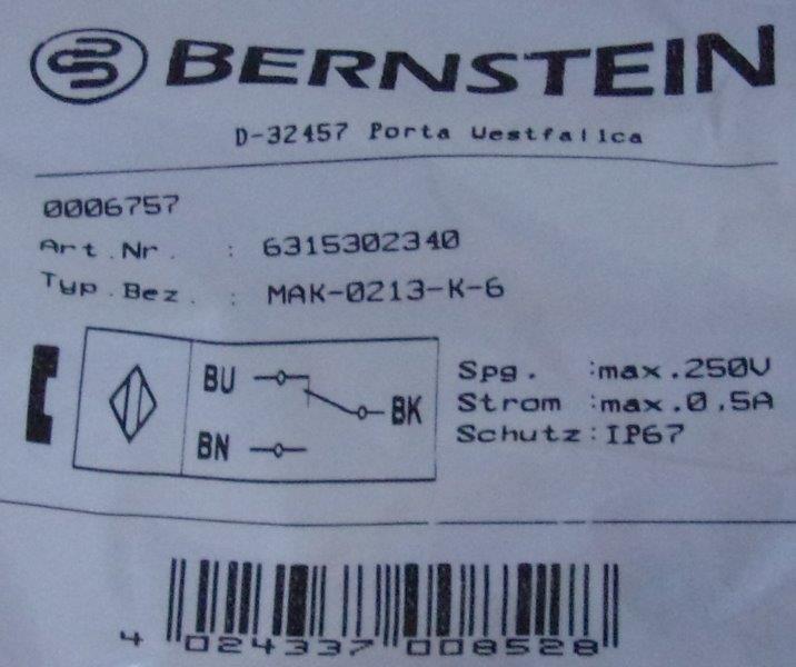 Bernstein-631.5302.340 MAK 0213-K-6