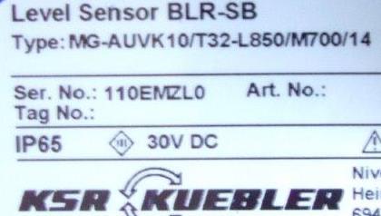 KSR KUEBLER -KSR MG-AUVK10/T32-L850/M700/14